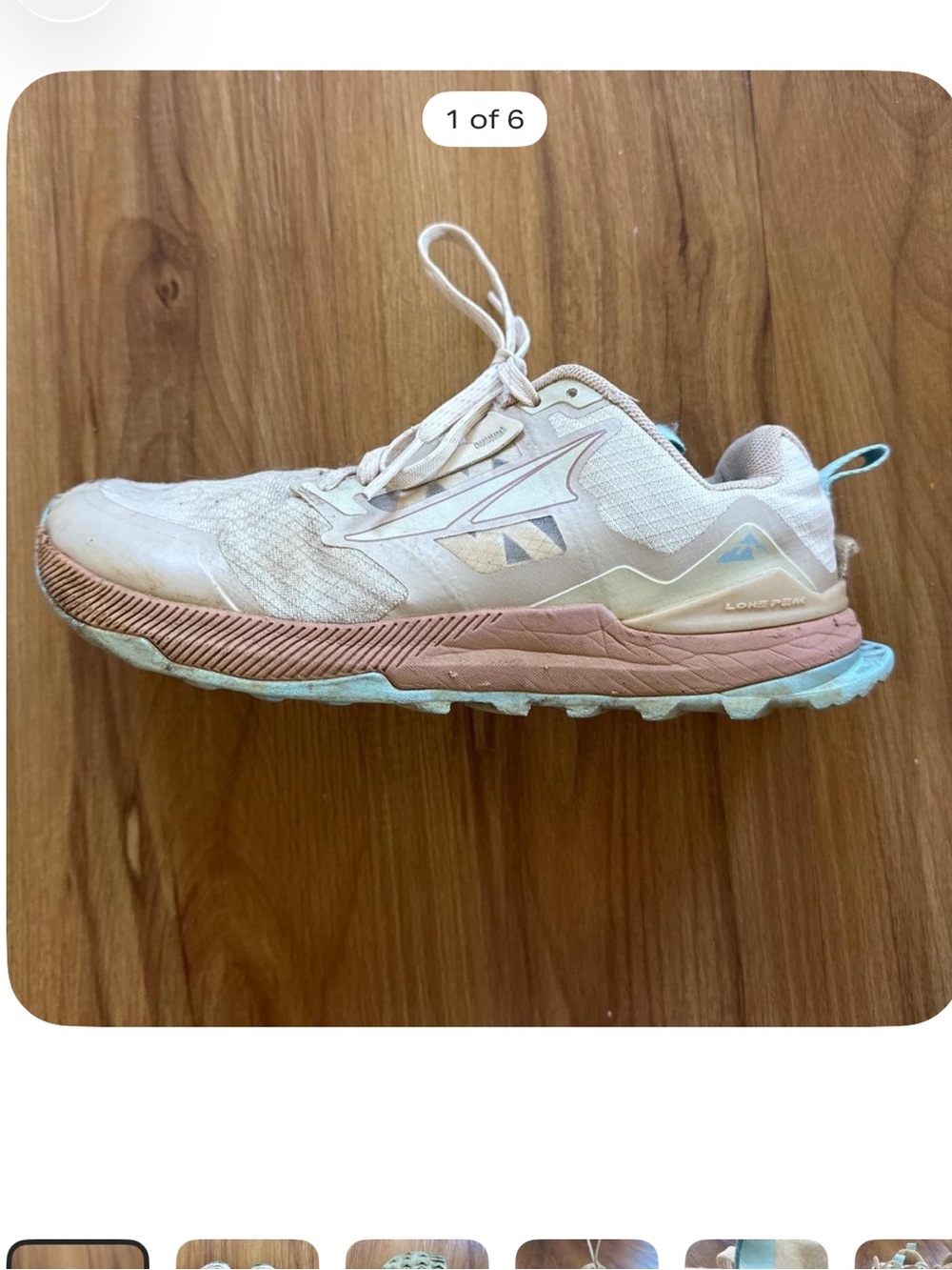 ALTRA Lone Peak Women’s Size 6 Trail Runner Shoes